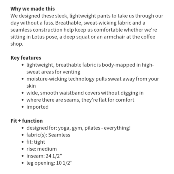 LULULEMON Ebb To Street Pant (First Release) - Picture 10 of 10